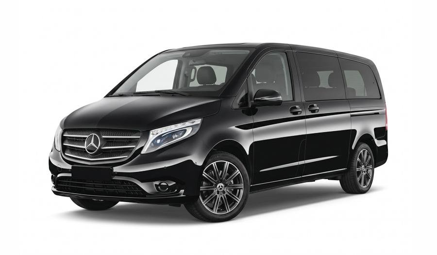 Minivan and bus